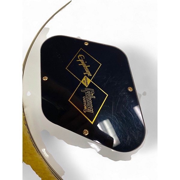 Used Epiphone INSPIRED BY GIBSON CUSTOM LES PAUL Alpine White Solid Body Electric Guitar