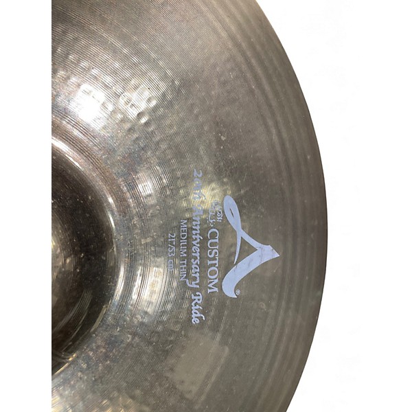 Used Zildjian 21in A Custom 20th Anniversary Ride Cymbal