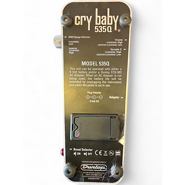 Used Dunlop 535Q Cry Baby Multi-Wah Effect Pedal