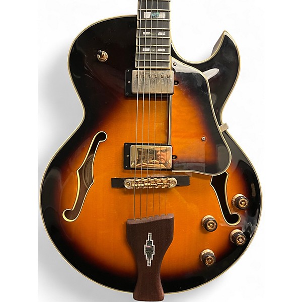 Used Ibanez LGB30 George Benson Signature Tobacco Sunburst Hollow Body Electric Guitar