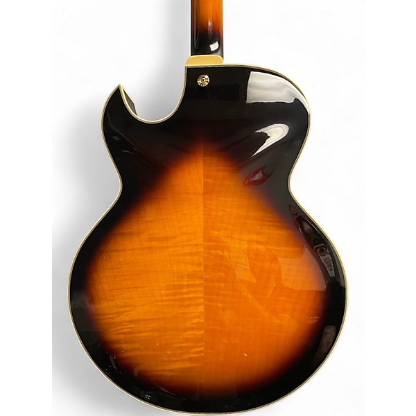Used Ibanez LGB30 George Benson Signature Tobacco Sunburst Hollow Body Electric Guitar