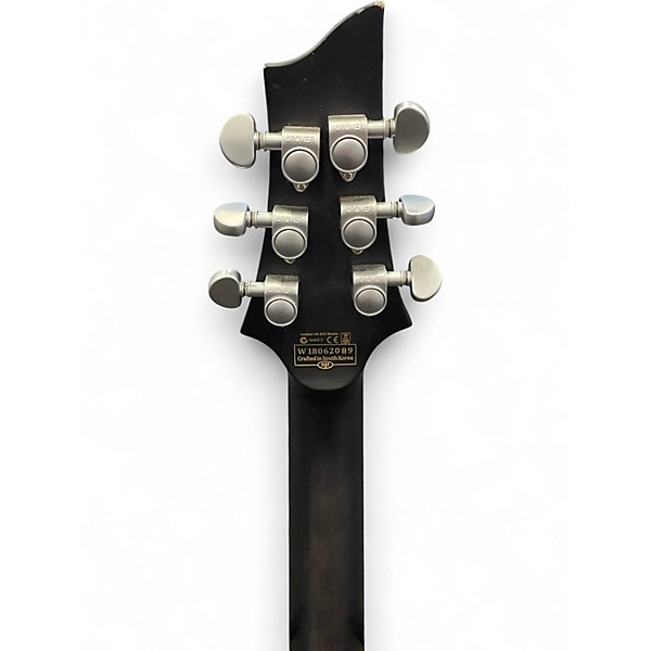 Used Schecter Guitar Research C1 Platinum Translucent Black Solid Body Electric Guitar