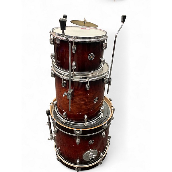Used Gretsch Drums 3 Piece Catalina Club Series CHERRY BURST Drum Kit