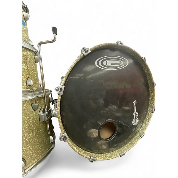 Used Orange County Drum & Percussion 4 Piece Newport Series GOLD GLITTER Drum Kit