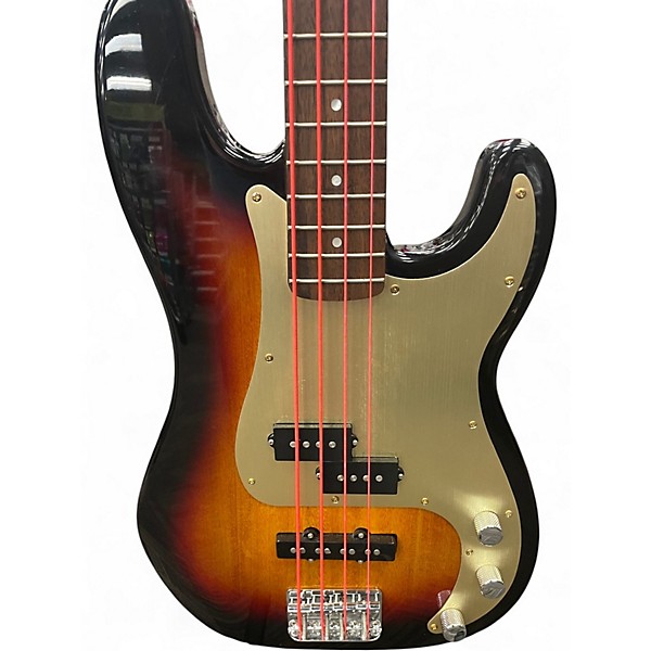 Used Squier Affinity Precision Bass Sunburst Electric Bass Guitar