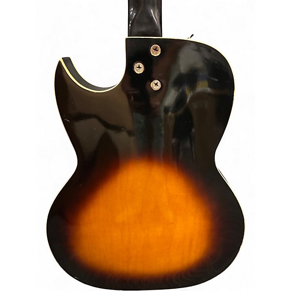 Vintage 1960s Kay SPEED DEMON 2 Color Sunburst Hollow Body Electric Guitar