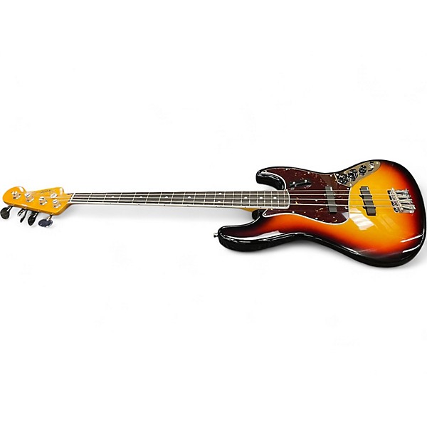 Used Fender 1966 AMERICAN VINTAGE II JAZZ BASS 3 Color Sunburst Electric Bass Guitar