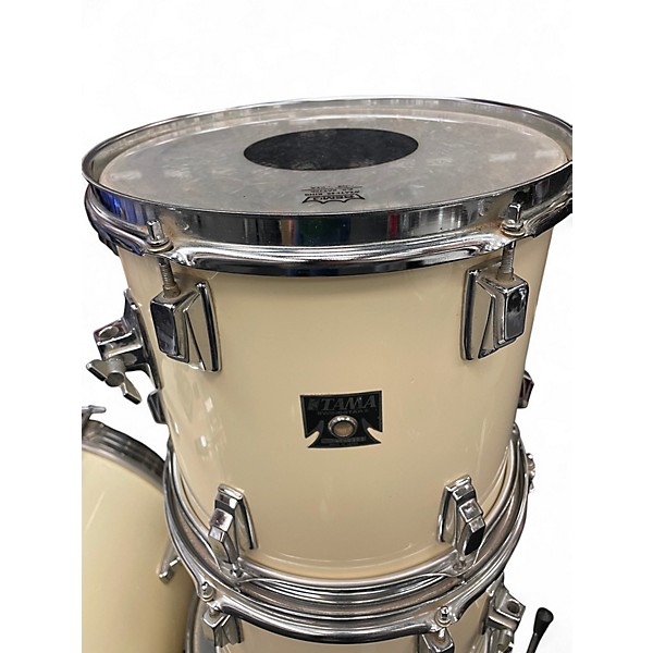 Used TAMA 4 Piece Swingstar Made in Japan White Drum Kit