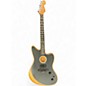 Used Fender American Acoustasonic Jazzmaster olive drab green Acoustic Electric Guitar thumbnail