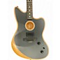 Used Fender American Acoustasonic Jazzmaster olive drab green Acoustic Electric Guitar