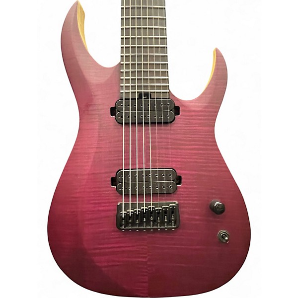 Used Schecter Guitar Research TAO-8 Trans Purple Solid Body Electric Guitar