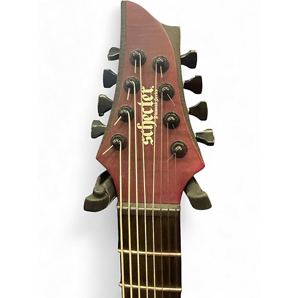 Used Schecter Guitar Research TAO-8 Trans Purple Solid Body Electric Guitar