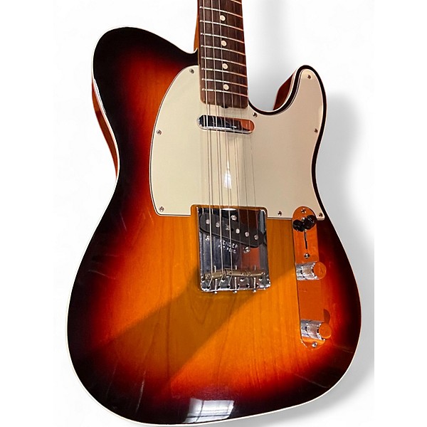 Used Fender American Vintage '62 Telecaster 3 Color Sunburst Solid Body Electric Guitar