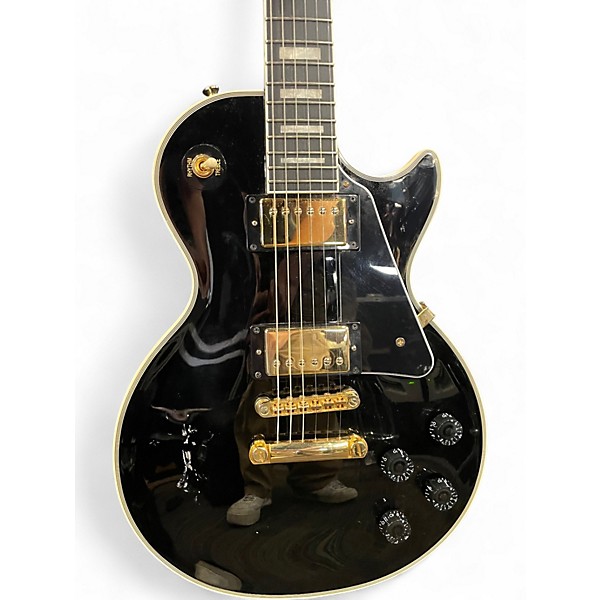 Used Epiphone Les Paul Custom Ebony Solid Body Electric Guitar