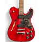 Used Fender JA90 Jim Adkins Thinline Telecaster Red Hollow Body Electric Guitar