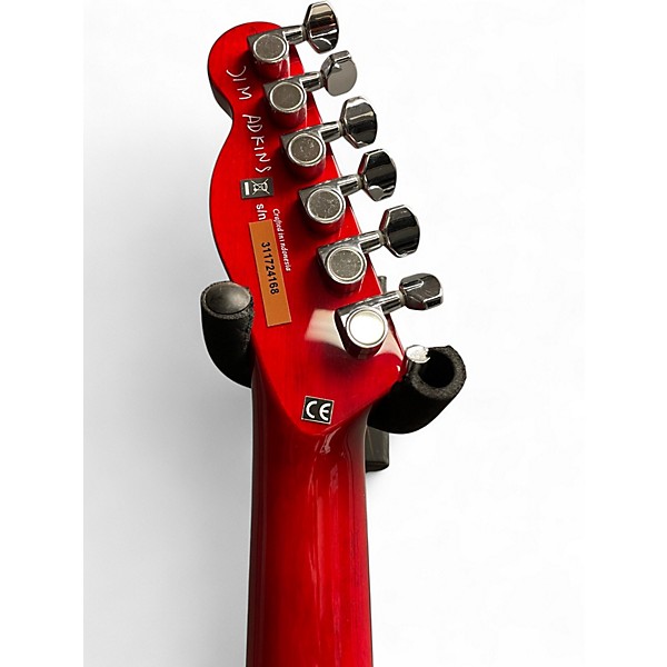 Used Fender JA90 Jim Adkins Thinline Telecaster Red Hollow Body Electric Guitar
