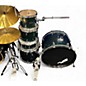 Used SPL 5 Piece UNITY II Pine Green Glitter Drum Kit thumbnail