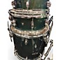 Used SPL 5 Piece UNITY II Pine Green Glitter Drum Kit
