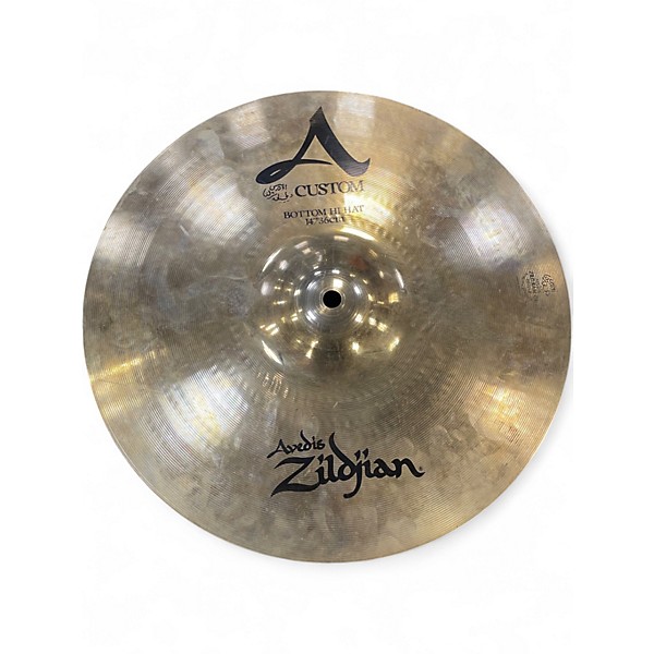 Used Zildjian 14in A Custom Hi Hat Pair Cymbal