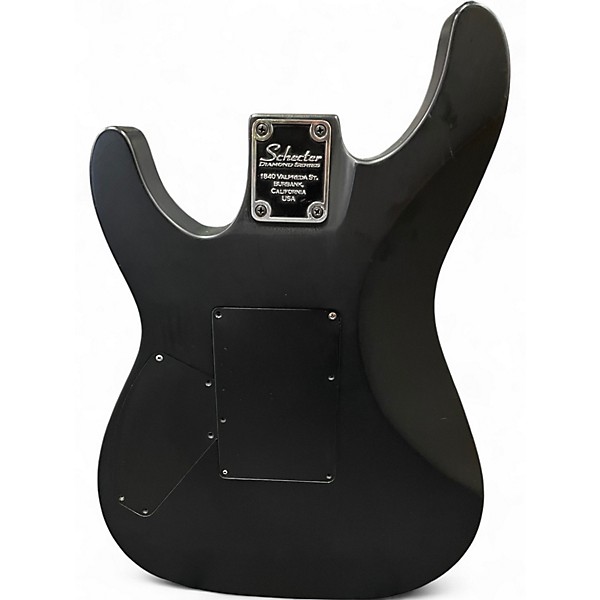 Used Schecter Guitar Research Damien  Diamond Series Floyd Rose Black Solid Body Electric Guitar