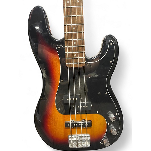 Used Squier Affinity Precision Bass 3 Color Sunburst Electric Bass Guitar