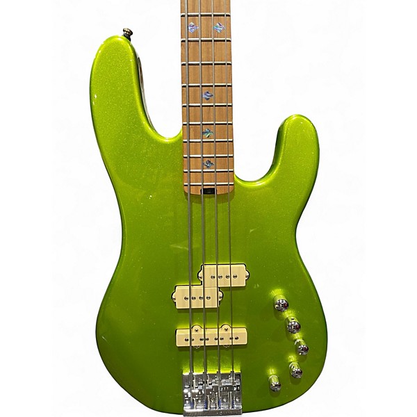 Used Charvel  Pro-Mod San Dimas BASS PJ IV LIME GREEN Electric Bass Guitar