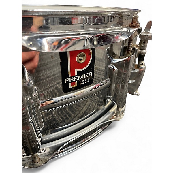 Vintage 1960s Premier 14X5.5 Steel Snare Chrome Drum