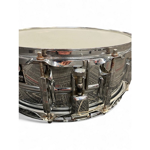 Vintage 1960s Premier 14X5.5 Steel Snare Chrome Drum