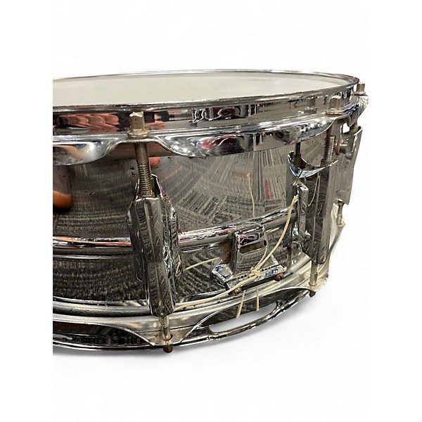 Vintage 1960s Premier 14X5.5 Steel Snare Chrome Drum