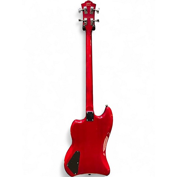 Used DeArmond Jet Star Trans Crimson Red Electric Bass Guitar