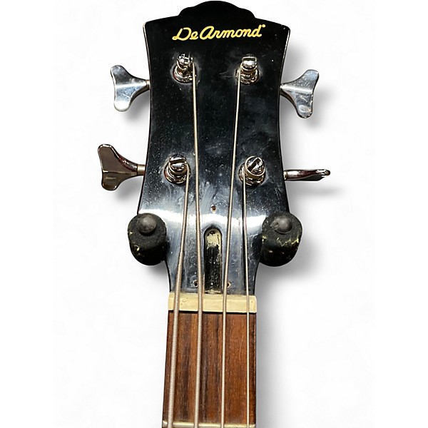 Used DeArmond Jet Star Trans Crimson Red Electric Bass Guitar