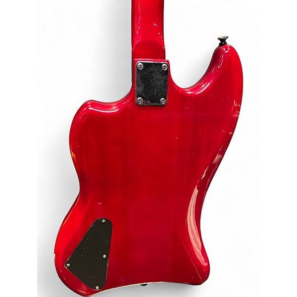 Used DeArmond Jet Star Trans Crimson Red Electric Bass Guitar