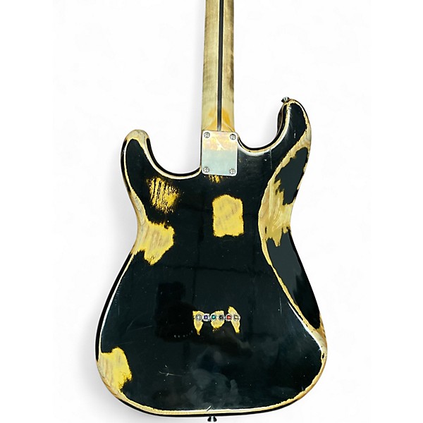 Used Big River Isabella Stratocaster Worn Black Solid Body Electric Guitar