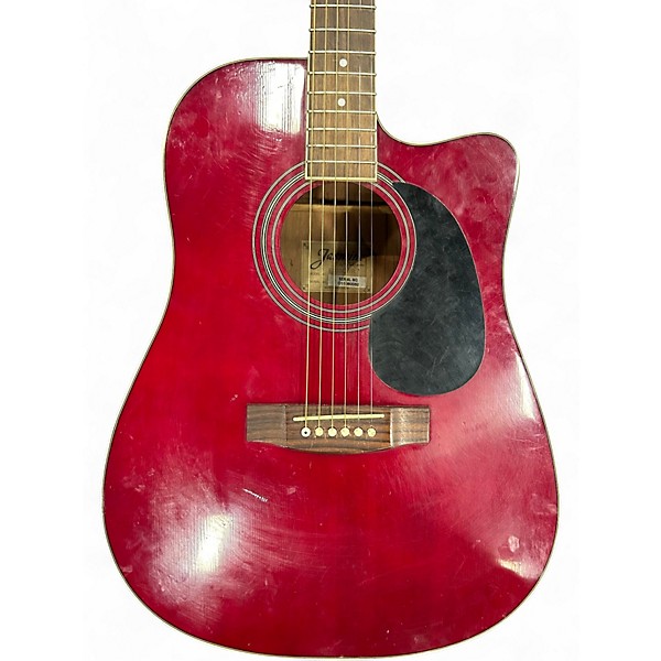 Used Jasmine ES35C Wine Red Acoustic Electric Guitar