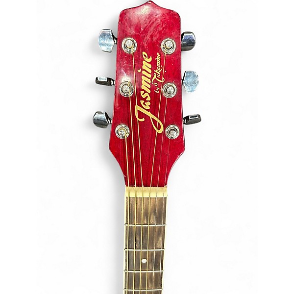 Used Jasmine ES35C Wine Red Acoustic Electric Guitar