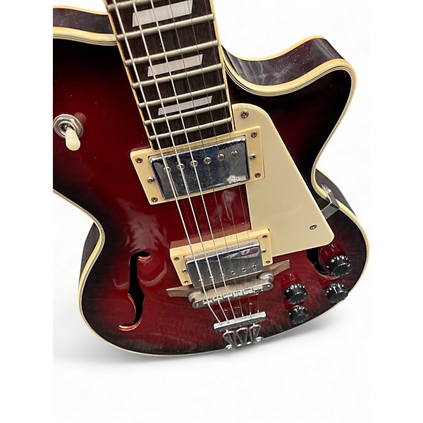 Used Johnson JS-500 CHERRY RED Hollow Body Electric Guitar