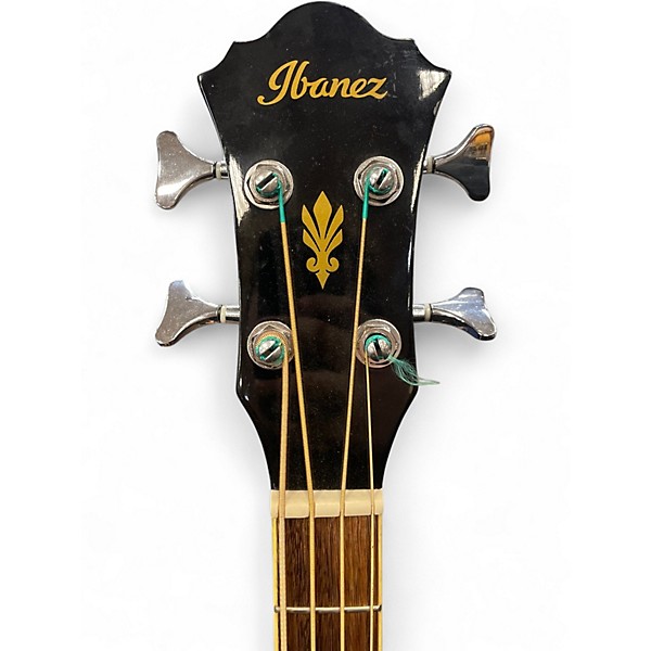 Used Ibanez AEB5E Black Acoustic Bass Guitar