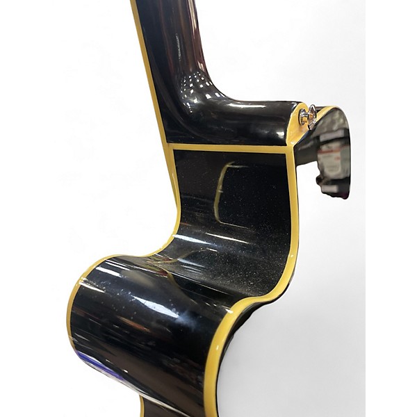 Used Ibanez AEB5E Black Acoustic Bass Guitar