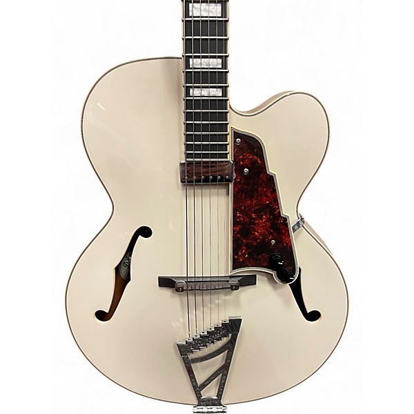 Used Danelectro PREMIER DAPEXL1CMPCT White Hollow Body Electric Guitar