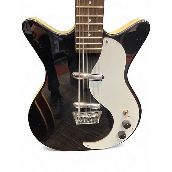 Used Danelectro 12SDC 12-String Black Solid Body Electric Guitar