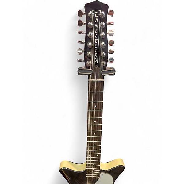Used Danelectro 12SDC 12-String Black Solid Body Electric Guitar