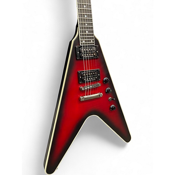 Used Epiphone DAVE MUSTAINE FLYING V AGED DARK RED BURST Solid Body Electric Guitar