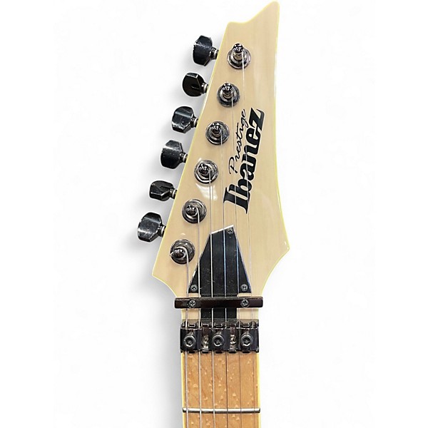 Used Ibanez RG652AHM PRESTIGE ANTIQUE WHITE BLONDE Solid Body Electric Guitar