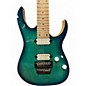 Used Ibanez RG752AHM NEBULA GREEN Solid Body Electric Guitar