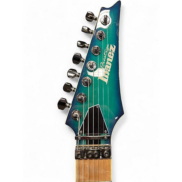 Used Ibanez RG752AHM NEBULA GREEN Solid Body Electric Guitar