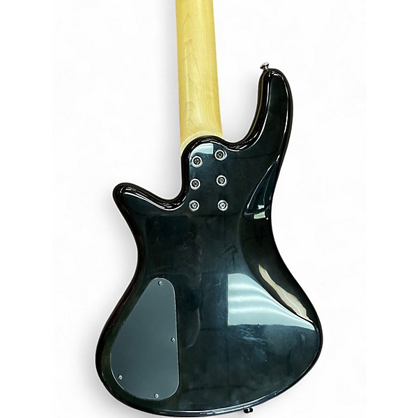 Used Schecter Guitar Research Stiletto Extreme 5 String Trans Black Electric Bass Guitar