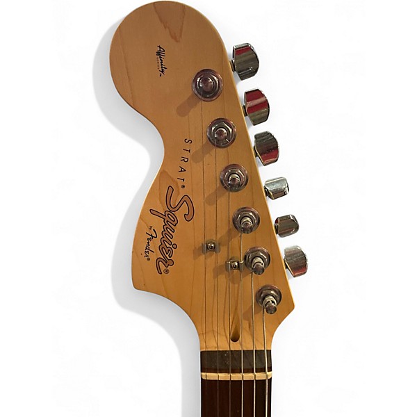 Used Squier Affinity Stratocaster Left Handed 2 Tone Sunburst Electric Guitar