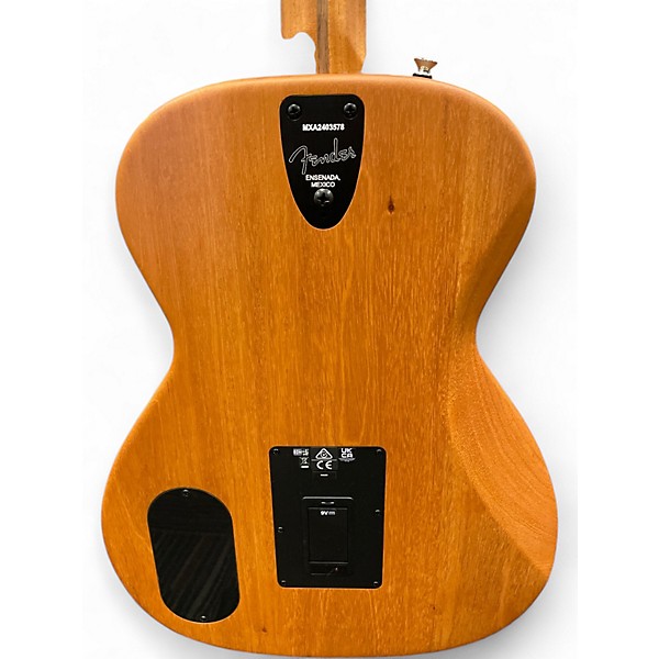 Used Fender highway series parlor Natural Acoustic Electric Guitar