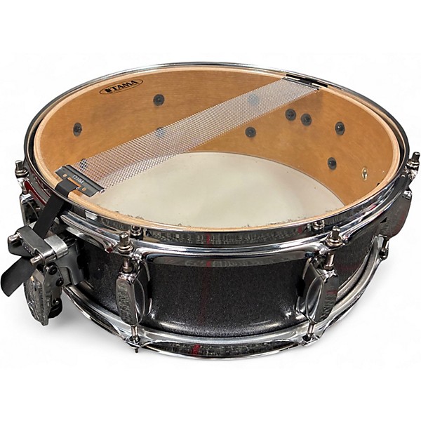 Used TAMA 5.5X14 Silverstar Snare Silver Sparkle Drum