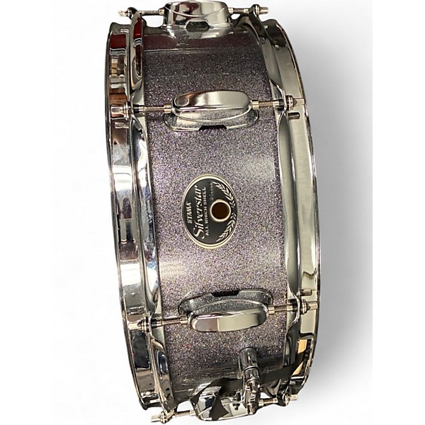 Used TAMA 5.5X14 Silverstar Snare Silver Sparkle Drum
